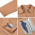 NEW Cosplay Attack On Titan Shingeki No Kyojin Jacket Coat Scouting Uniform UK. 
